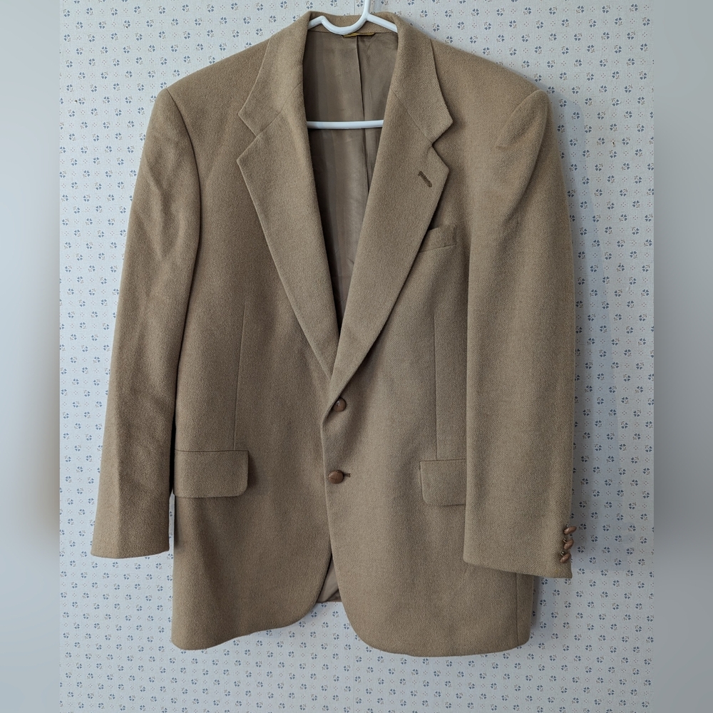 Camel Hair Sterling & Hunt Premier Jacket Small Vintage Classic Tan Men's Blazer